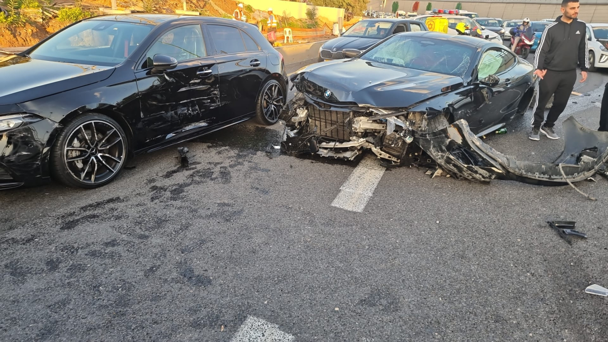 يافا: إصابة متوسّطة بحادث طُرق بين مركبتين